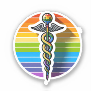 Queer Asclepius Aufkleber