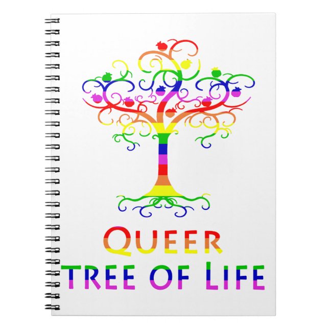 Queer Baum des Lebens Zazzle.png Notizblock (Vorderseite)