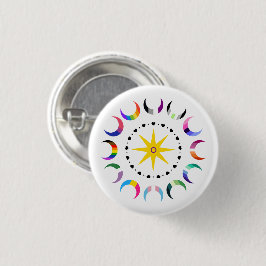 Queer Crescent Pride Monde Button