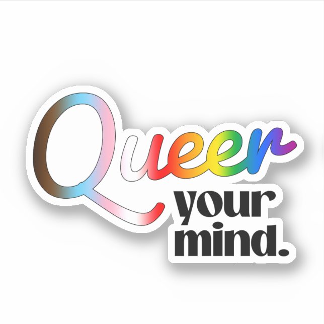 Queer Geist Aufkleber (Vorderseite)