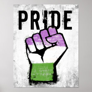 Queer / Genderqueer Stolzfaust Poster