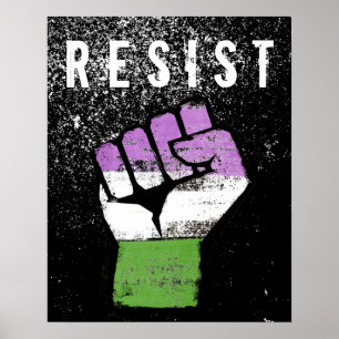 Queer / Genderqueer Stolzfaust Poster