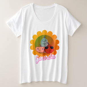 Queer Halloween Pumpkin & Gourd Regenbogen Große Größe T-Shirt