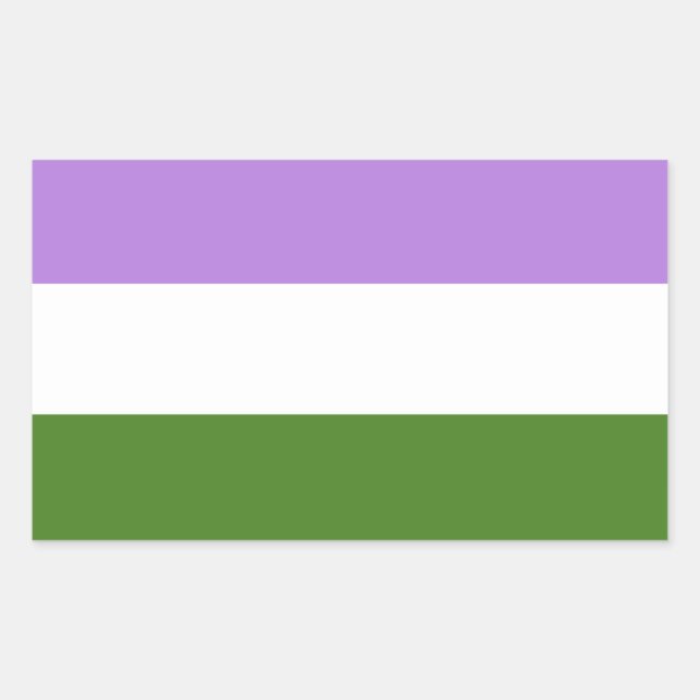 Queer-Pride-Flagge Rechteckiger Aufkleber (Vorderseite)