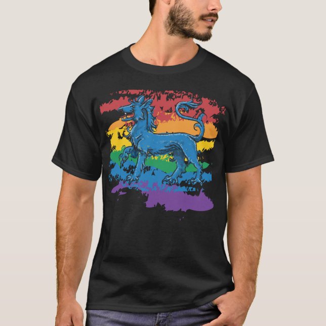 Queer Pride - Ost-Königreich T-Shirt (Vorderseite)