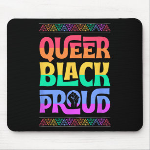 Queer Schwarz Stolz Juneteenth Gay Pride Blm Fäust Mousepad