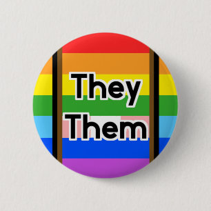 Queer SCV Pronomen-Knopf sie sie Button