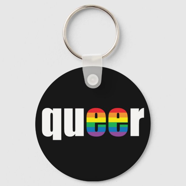 Queer Stolz Schlüsselanhänger (Vorderseite)