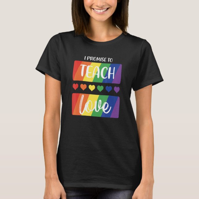 Queer Stolz Soziale Bewegung gibt Liebe Frauen T-Shirt (Vorderseite)