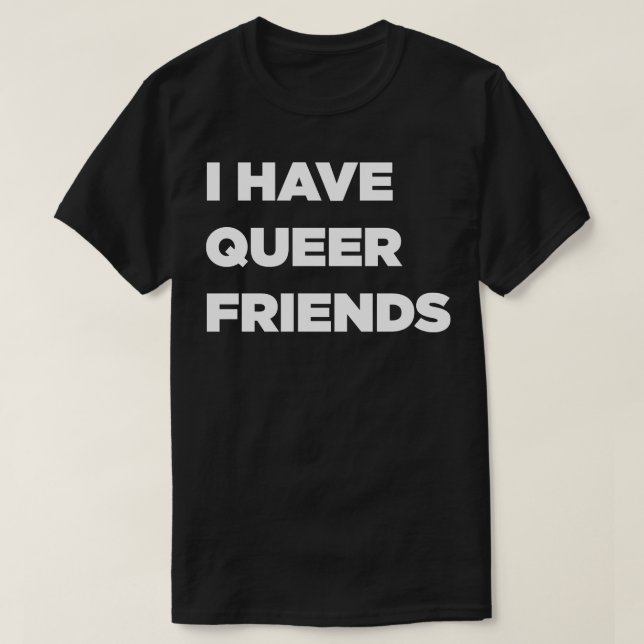 Queere Freunde T-Shirt (Design vorne)