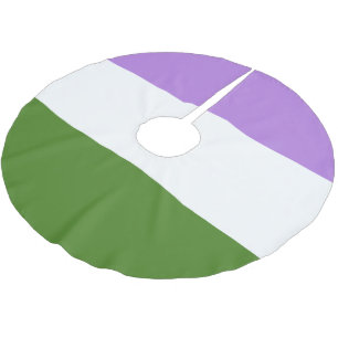Queere Pride-Flagge Polyester Weihnachtsbaumdecke