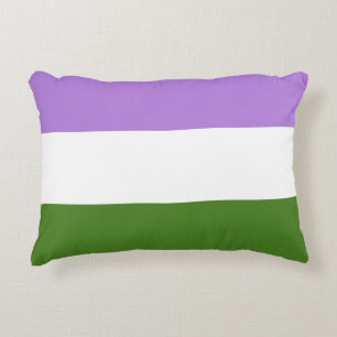 Queere Regenbogenflagge Dekokissen