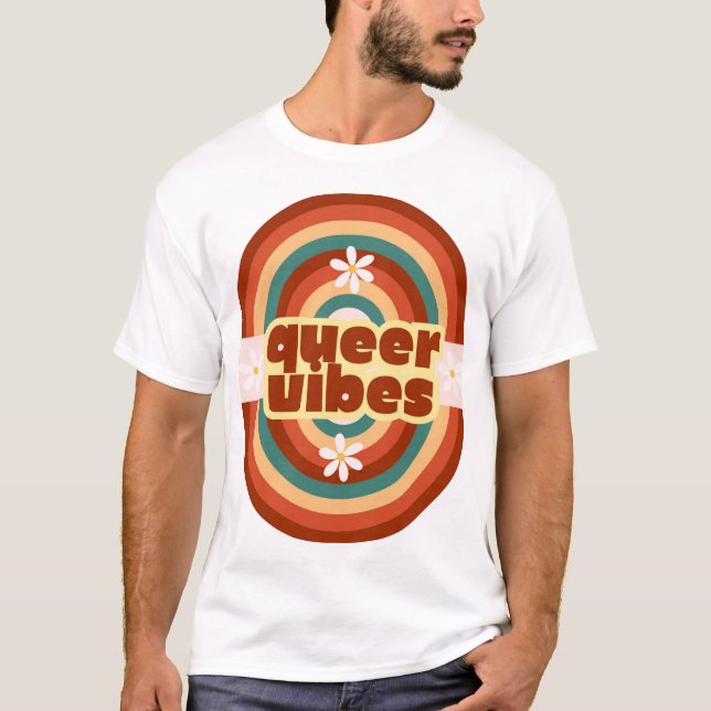 Queere Vibes T-Shirt (Vorderseite)