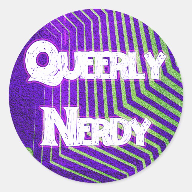 Queerly Nerdy Sticker Sheet (Vorderseite)