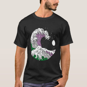 Quees japanisches Genderqueer Pride Gender Gender T-Shirt