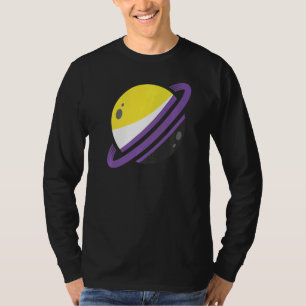 Quees LGBT Drittes Geschlecht Nichtbinäre Flag Sat T-Shirt