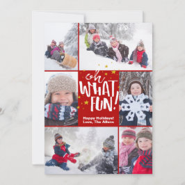 Quel Amusant ! | Carte photo de Noël