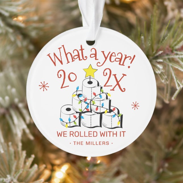 Quel An 2021 Funny Toilet Papier de toilette photo (Arbre)