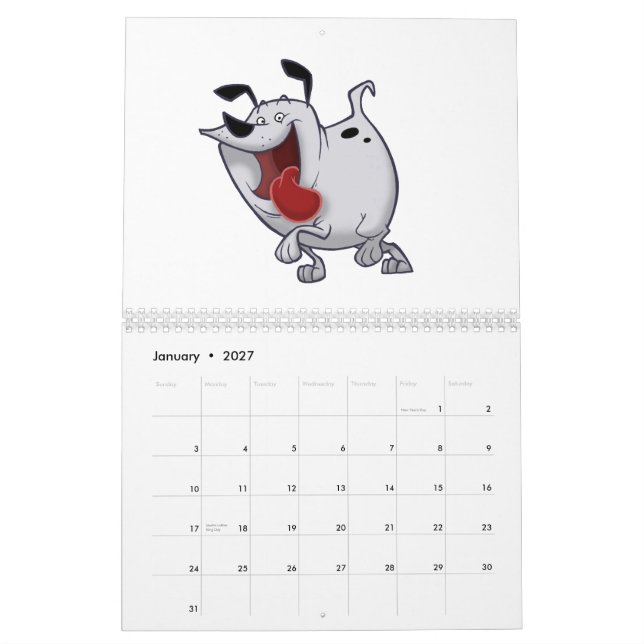 "Quel calendrier mural du caractère" 2009 (Jan 2027)