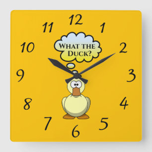 Quel canard ? Horloge murale