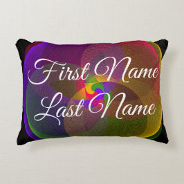 Quel coussin d'accent géométrique mélange de coule