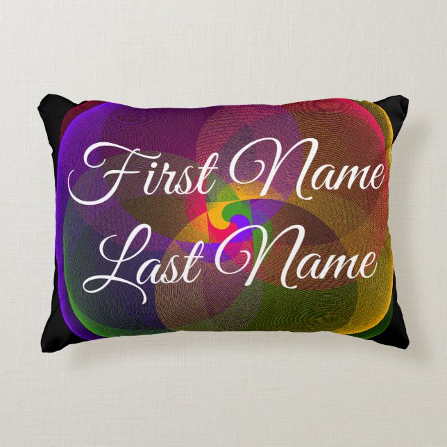 Quel coussin d'accent géométrique mélange de coule (Devant)