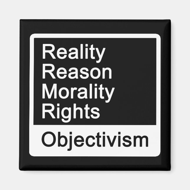 Quel est l'objectivisme ? aimant (Devant)