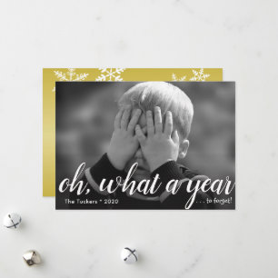 Quelle année (à oublier!) Bonne carte de nouvelle 