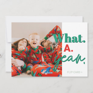 Quelle année Famille Noël Carte photo