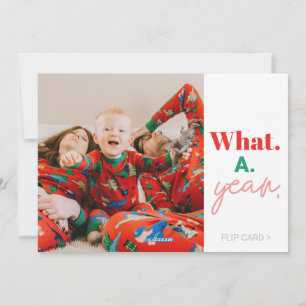 Quelle année Famille Noël Carte photo