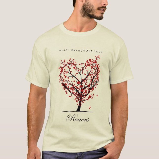 Quelle Branche Êtes-Vous ?" T-shirt arbre de famil (Devant)