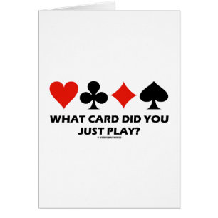 Quelle carte avez-vous juste jouée ? (Quatre