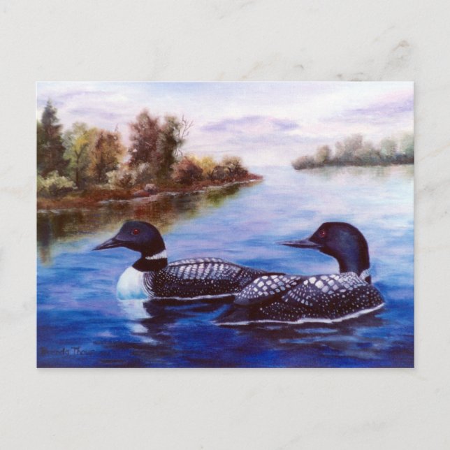 Quelle Carte Postale Pair Loon (Devant)