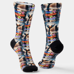 Quelle der Förderung der Menschheit Socken