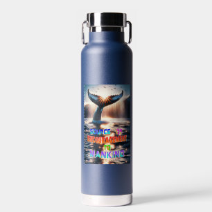 Quelle der Förderung der Menschheit Trinkflasche