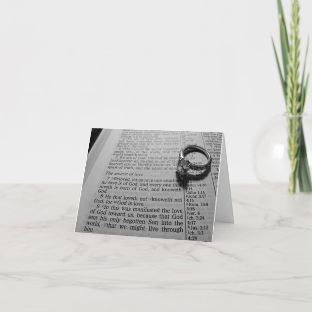 Quelle der Liebe Notecard Karte (Vorderseite)