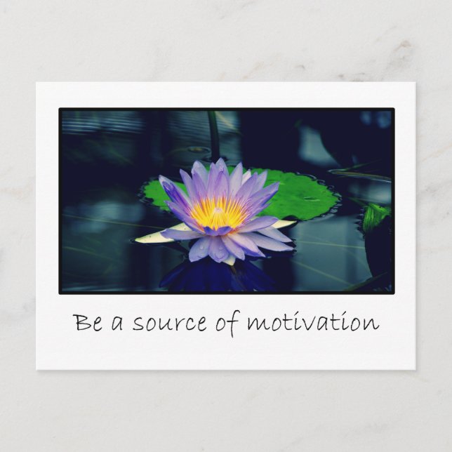 Quelle der Motivation sein Postkarte (Vorderseite)