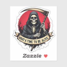 Quelle heure d'être vivant Sticker classique