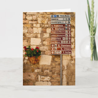 Quelle manière d'aller - Assisi Italie - carte de