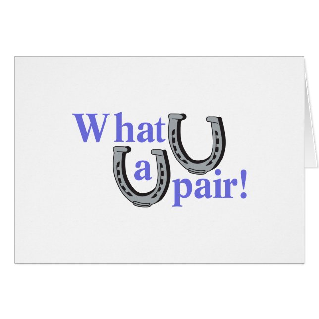 Quelle paire ! (Devant horizontal)