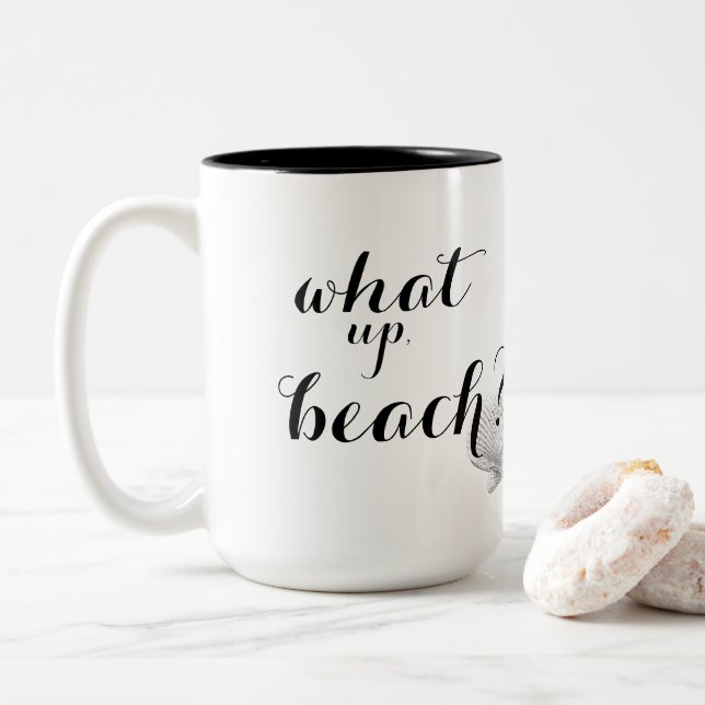 Quelle tasse de café haute de plage (Avec donut)