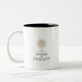 Quelle und Gipfel: Heiliger Eucharist Zweifarbige Tasse