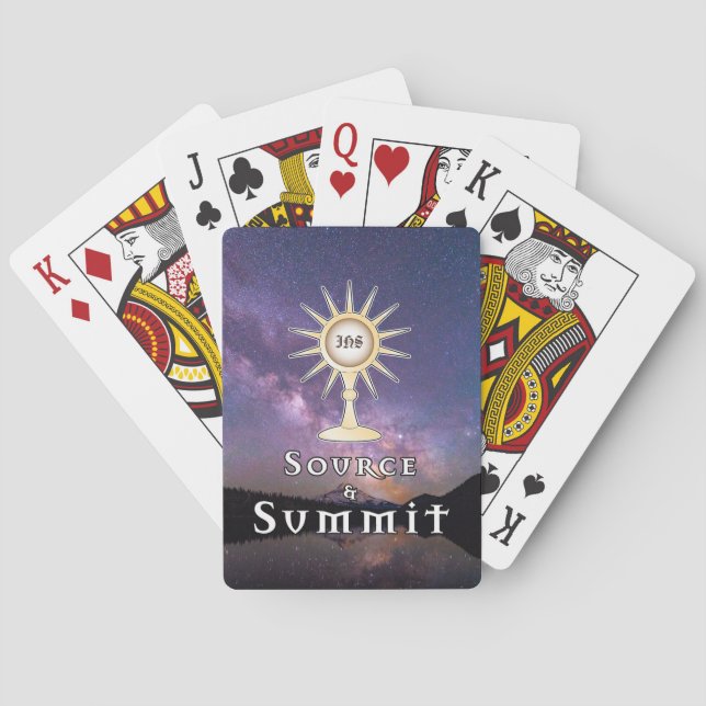 Quelle und Gipfel: Playing Cards der Heiligen Euch Spielkarten (Rückseite)