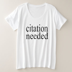 Quellenangabe benötigt große größe T-Shirt