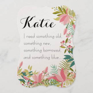 Quelque chose d'ancien | Bridesmaid Faire-part de