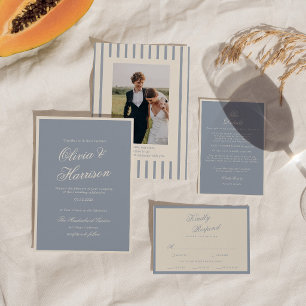 Quelque Chose de Bleu Invitation Domaine Bleu Pous