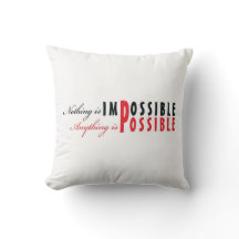 Quelque chose est possible - coussin d'affirmation
