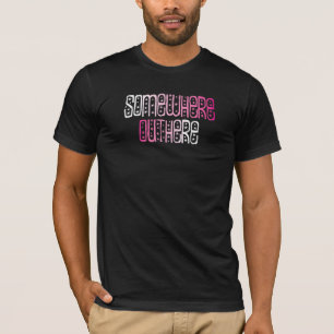QUELQUE PART À L'EXTÉRIEUR - T-SHIRT ROSE STARS