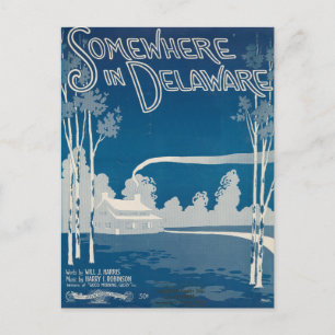Quelque Part Dans La Carte Postale Delaware