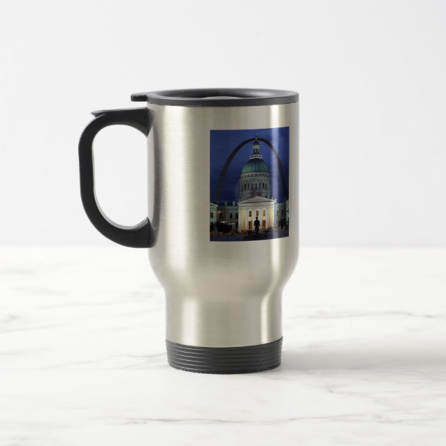 Quelqu'un à St Louis m'aime tasse de voyage (Gauche)